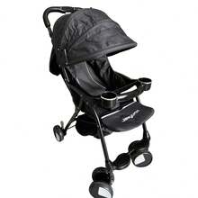 Baby Stroller For 0-24 Months With Sunshade, Lightweight And Portable, One-Button Quick Fold, Reclining Seat For Sitting Or Lying Down, Ideal For Boys And Girls, Daily Use And Outings - 黑色 - 查看 7