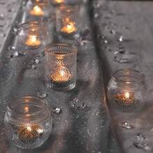 30 Pcs Assorted Clear Votive Candle Holders Wedding Centerpieces Table Decorations Glass Tea Lights Candle Holder For Party Decorations Vintage Boho Candle Holders Bulk For Wedding Receptions - Clear - View 3