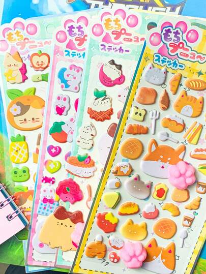 These 3D Embossed Stickers, 3D Stickers, Gem Stickers, Crystal Stickers, Cute Decorative Stickers, Sponge Stickers And Plastic Stickers Come In 2 Designs. They Can Be Used To Make Sticker Albums, Notebooks, Refrigerators, And Even For Decorating.