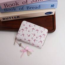 可爱卡通卡包，甜美迷你超薄小巧大容量多卡位防消磁卡套，学生适用 - 彩色 - 查看 7