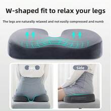 Jipinjia Gel Breathable Seat Cushion, Foam Lumbar Support Cushion For Office, Home, Bedroom, Balcony, Available In Various Colors - Dark Blue Mesh - View 1