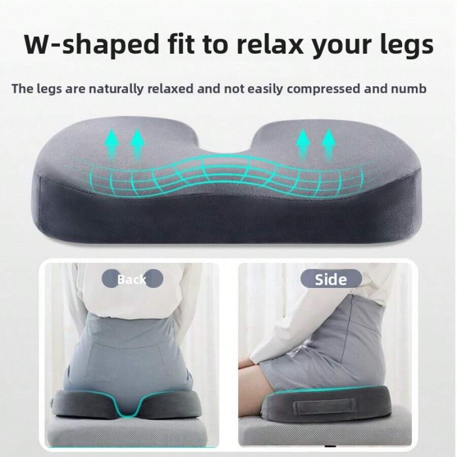 Jipinjia Gel Breathable Seat Cushion, Foam Lumbar Support Cushion For Office, Home, Bedroom, Balcony, Available In Various Colors - Dark Blue Mesh - View 1