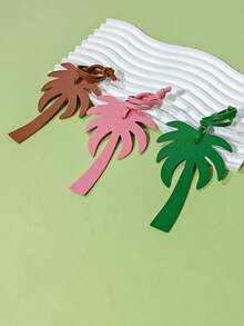 Fashionable And Minimalist Palm Tree & Coconut Tree Themed Keychain, Suitable As Car Decor, Backpack, Shoulder Bag, Crossbody Bag, Handbag Or Travel Bag Pendant. Ideal For Couples, Students And Office Workers For Daily Dates And Holidays, Also Makes A Great Gift For Boyfriends, Girlfriends, Mothers Or For Everyday And Holiday Use. - Multicolor - View 6