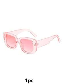1 pieza/2 piezas/3 piezas Gafas de moda rosas Y2K con montura cuadrada, ideales para hombre y mujer, ideales para playa, verano y fiestas. Gafas de moda rosas ovaladas con montura pequeña, ideales para fiestas, conjuntos y regalos. - Multicolor - Ver 14