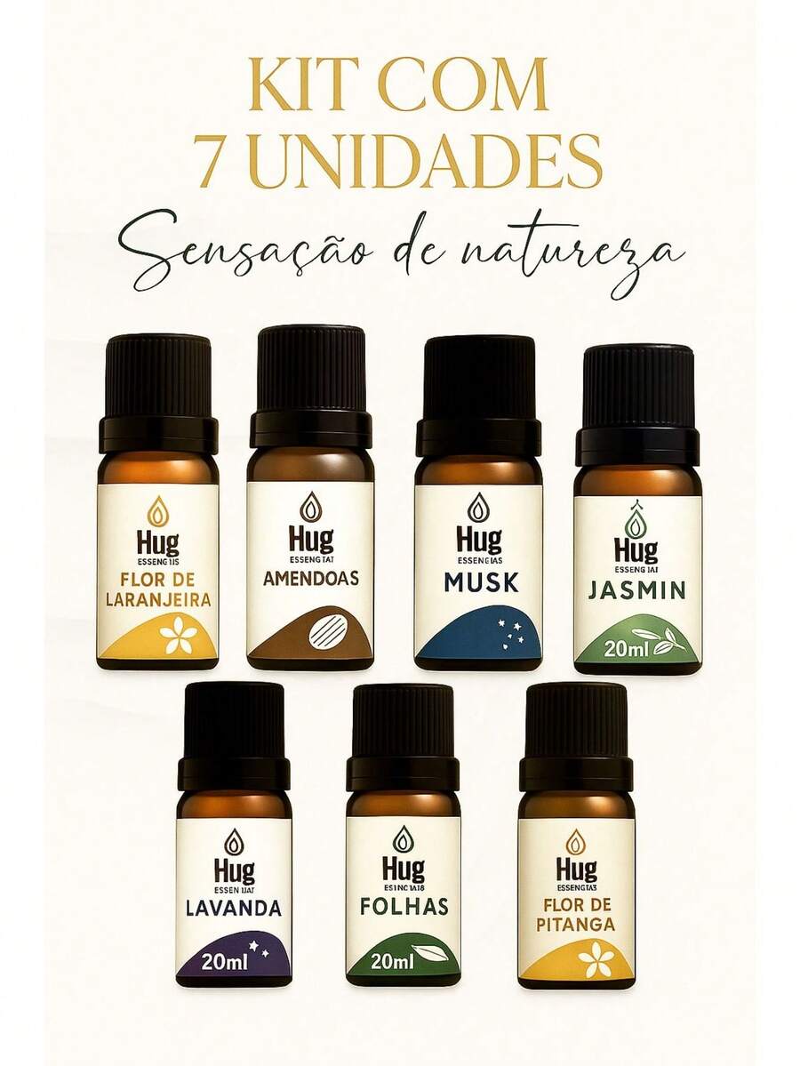 20ml Aromatherapy Essential Oil Kit | For Humidifiers, Room Diffusers And Water-Soluble Air Fresheners - 套裝包含7個 - 查看 1