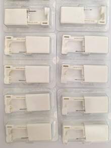 2/4/10 件一次性无菌鼻穿孔工具套装，含植入级不锈钢鼻钉