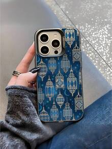 Festival Special Phone Case - Traditional Arabic Lanterns & Crescent Moon Design, Ideal Gift For Celebration, Compatible With IPhone 17 Pro, 16, 16 Plus, 16 Pro Max, 16e, 16 Pro, 15, 15 Plus, 15 Pro Max, 15 Pro, 14, 14 Plus, 14 Pro Max, 14 Pro, 13, 13 Pro,International Version, Not The Domestic Version - Multicolor - View 3