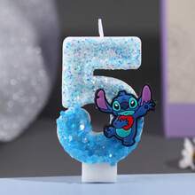 Nến sinh nhật chủ đề Stitch màu xanh dễ thương, nến số từ 0-9 tinh tế, nến sinh nhật hoạt hình sáng bóng, nến kỷ niệm, quà tặng nhỏ trang trí tiệc - Nhiều màu - Xem 14