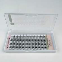 10D/16D/20D 0.05 Thickness 12 Rows Mini Box Portable Realistic Natural Looking Eyelash Extensions, Soft Mink Lashes - Black - View 14