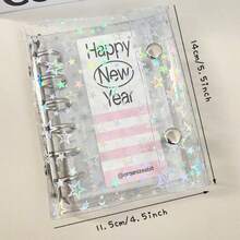 A7 K-Pop专辑收藏册，激光星形6孔封面，DIY 10页套装，活页相册整理器，家居用品 - 彩色 - 查看 7