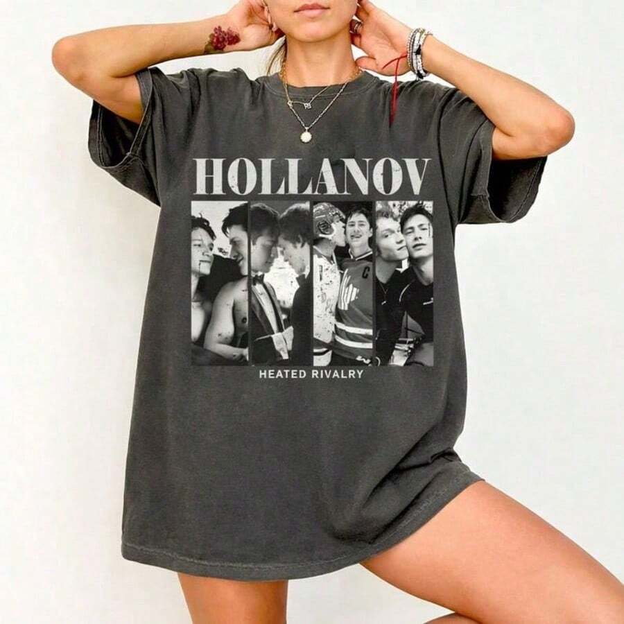Hollanov Hirt, Hudson Williams Connor Storrie Shirt, Ilya Rozanov Shane Hollander Sh - Black - View 1