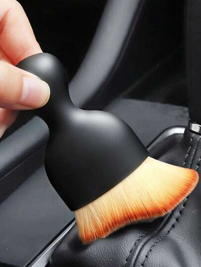 1pc Car Interior Cleaning Tool, Air Vent Cleaning Brush, Car Crevice Duster Brush. This Car Cleaning Brush Is Suitable For Cleaning Car Interior Details, Car Maintenance, Air Vent Dust Removal, And Can Be Used To Clean Car Body Panels, Vents, Leather And Other Areas.
