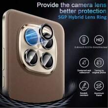 Camera Lens Protector Film, Compatible With Redmi Note 15 4G/15 5G/15 Pro 4G/15 Pro 5G/15 Pro+, Metal Tempered Lens Protector Film, Lens Protector Sticker, Lens Protector Pad, Camera Lens Protector Film | 9H Tempered Glass, Scratch-Resistant, Bubble-Free, Easy To Install, Compatible With Phone Case Design, Durable Phone Accessory - Multicolor - View 3