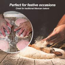 Concha Cutter Mexican Bread Mold Made Of Stainless Steel Concha Stamp Two Sided Mold For Pan Dulce Mexicano Cortadora De Pan, Bread Shape Cutter - 銀色 - 查看 5