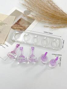 Nail Art Decoration Supplies - Transparent Nail Practice Stand, Acrylic Nail Polish Gel Practice Holder, Nail Art Photography Display Props, Nail Art Materials & Accessories For DIY, Salon, And Personal Use - Multicolor - View 17