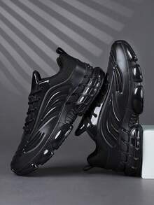 低帮男士运动鞋 休闲鞋 跑步鞋 慢跑鞋 男士步行鞋 日常时尚鞋履 网球鞋 街头服饰 - 黑色 - 查看 2