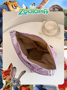 Disney 1 Pc Officially Licensed Zootopia Nick Pattern Storage Bag Shopping Bag High-Capacity Tote Bag Adjustable Shoulder Strap Shoulder Bag Lightweight Handbag Official Licensed - Verifiable For Lady/Girls/Women Perfect For Daily/Shopping/Going Out - Multicolor - View 6