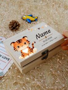 Hộp quà lưu niệm khắc chữ theo yêu cầu, Hộp gỗ đựng đồ cá nhân hóa, Hộp kỷ niệm tùy chỉnh, Họa tiết động vật dễ thương, Hộp trang trí tùy chỉnh, Hộp gỗ, Hộp quà lưu niệm ngày lễ, Quà sinh nhật, Quà kỷ niệm, Trang trí nhà cửa, Quà tặng độc đáo, Phòng ngủ, Gia đình, Bạn bè - Phong cách C - Xem 5