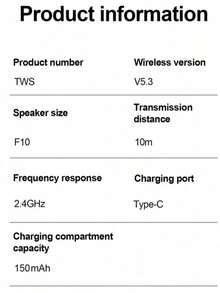 原装T2 TWS透明无线蓝牙耳机，HIFI音质，适用于所有智能手机的无线蓝牙耳机 - 彩色 - 查看 5