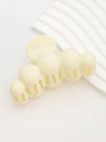 1pc Ladies' Apricot Color Elegant & Fashionable Hair Claw/Hair Clip With Large Faux Pearl, Hair Claw Style, Suitable For Daily Wear, Dating And Vacation Hair Clips Hair Jaw Clip Hair Clamps Hair Clutch Hair Catcher Clip Fall Winter Claw Clip Hair Accessories For Women - Multicolor - View 25