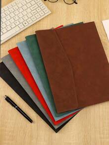 1个商务皮革A4文件袋，公文包，办公合同收纳袋，加厚文件整理袋 - 彩色 - 查看 11