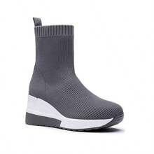 Slip-on-sneakers för kvinnor - Grå - Visa 2