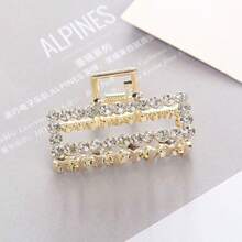 1 pieza Pinza de pelo asimétrica de lujo para mujer - Calidad premium, con incrustaciones de rhinestone, agarre firme (antideslizante), eleva instantáneamente tu apariencia, perfecta para ocasiones diarias/citas/oficina/fiestas/bodas Accesorios para el cabello Pinza de moda para vacaciones, verano, vacaciones, viajes, festivales, cumpleaños - Multicolor - Ver 5