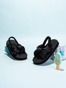 1双女童纯色拖鞋，可爱百搭，防滑耐磨鞋底，春夏凉鞋，度假必备 - 彩色 - 查看 9