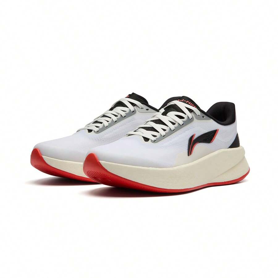 Li-Ning Men's Ultra-Light Cushioned Running Shoes, Professional Sports Shoes ARBW007, Authentic Official Store - Standard White/black - View 1