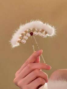 Kẹp tóc nữ thanh lịch, tối giản, màu trắng nhung hình chữ U, thích hợp sử dụng hàng ngày, ở nhà, trường học, bãi biển, văn phòng, tiệc tùng, kỳ nghỉ, sinh nhật, tựu trường, phong cách sinh viên, năm mới, Ngày Valentine, Ngày của Mẹ, đám cưới, lễ hội âm nhạc, mùa thu/đông, kẹp càng cua, kẹp tóc, ghim cài tóc. - Nhiều màu - Xem 4