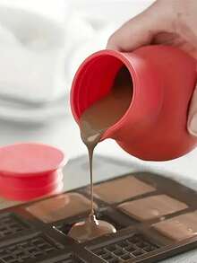 2 piezas Juego de ollas de silicona para derretir chocolate en microondas, antiadherente y resistente al calor, apto para uso comercial o doméstico - Multicolor - Ver 2