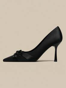 Comfortable Women's High Heel Pumps, Fashion Heels - Black - View 4