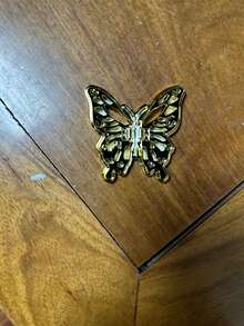 蝴蝶手机支架，镀铬粘性桌面/平板电脑支架，新款豪华款