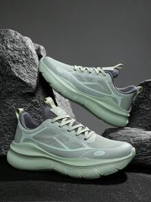 STARNOVO 男士跑步鞋 - 防水皮革鞋面，防滑，时尚百搭的健身鞋 - 綠色 - 查看 1