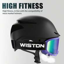 Gafas de esquí con funda - Gafas de nieve/snowboard OTG para hombres, mujeres y jóvenes - Protección 100% UV W1 - Marco azul/lente verde - Ver 5