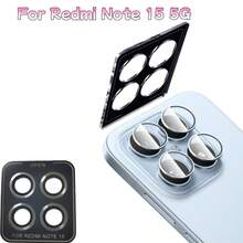 Camera Lens Protector Film, Compatible With Redmi Note 15 4G/15 5G/15 Pro 4G/15 Pro 5G/15 Pro+, Metal Tempered Lens Protector Film, Lens Protector Sticker, Lens Protector Pad, Camera Lens Protector Film | 9H Tempered Glass, Scratch-Resistant, Bubble-Free, Easy To Install, Compatible With Phone Case Design, Durable Phone Accessory - Multicolor - View 13