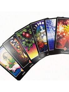 【奥修禅宗塔罗牌】奥修禅宗塔罗牌游戏 - 内含英文PDF指南，一副78张的冥想与沉思卡牌，采用神秘艺术风格，高品质卡纸，适合灵性成长和自我反思（14岁以上），是派对、圣诞节、万圣节、感恩节以及馈赠亲友的理想之选。 - 綠色 - 查看 8