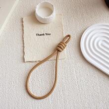 INS Style Leather Rope Pendant Accessories, DIY Doll Doll Keychain, Handmade Braided Rope Phone Wrist Strap - Multicolor - View 7