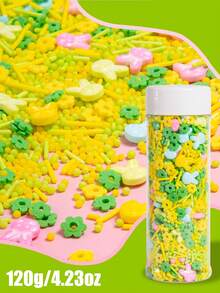 装饰糖粒，兔子造型，橙色胡萝卜，复活节烘焙装饰，绿色、黄色和粉色珠状糖粒，大小不一，球状。适合派对使用。可撒在饼干、冰淇淋、蛋糕和纸杯蛋糕上。烘焙用品，复活节派对用品。 - 彩色 - 查看 9