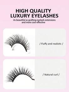 10 Pairs Faux Mink False Eyelashes, D Curl Clear Band Fluffy Volume Lashes, Cross Design & Reusable Eyelashes, Beginner-Friendly & Easy To Apply, Travel Essential For On-The-Go Makeup, Valentine's Day Gift For Her, Perfect For Daily Look, Date Night & Party, Great Gift For Women & Beauty Enthusiasts - Cat Eye Lashes - View 2