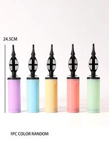 1pc/3pcs/Set Portable Hand-Held Balloon Inflator Pump, Manual Air Blower For Birthday Party, Celebration, Wedding, Balloons (Color Random) (Recommend Using The Large Size For Daily Use, Not Recommended To Use The Small Size In Large Quantities)