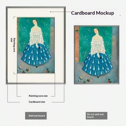 5pcs Ivory Rectangular Paper Cards, 16X12 Inches/14X11 Inches, 5cm Border, Hole Punched Card Paper For Frames, Suitable For Holiday, Living Room, Bedroom Photo Decoration, Painting, Poster, Art Photo, Display Frame, Display Frame Mounting Accessories