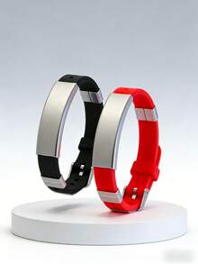 Personalized Custom Silicone Bracelet With Name & Number – Waterproof, Stylish, Practical, Ideal Holiday Gift - Multicolor - View 6