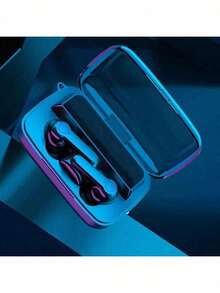 新款 M19 TWS 蓝牙耳机 5.3 9D 高保真无线耳机 触控防水数字显示屏耳机 - 黑色 - 查看 7