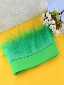 St. Patrick's Day Party Decorations, Irish Festival Plush Headband, Crazy Wig, Holiday Costume, Sports Party And Spirit Day Accessories (Green) - Green - View 10