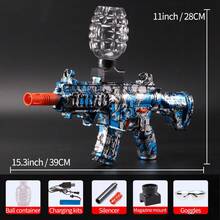 Súng bắn bi gel điện M416 sạc lại được - Đồ chơi ngoài trời tự động, thích hợp cho các hoạt động nhóm - Món quà hoàn hảo cho sinh nhật, lễ Phục sinh, Halloween và Lễ Tạ ơn (Không bao gồm đạn) - Nhiều màu - Xem 3