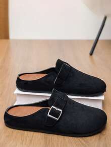 bingyuanjing Zapatos casuales transpirables, cómodos y de suela blanda, de unicolor minimalista y muy atractivos para hombre - Negro - Ver 2