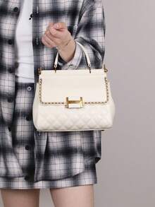 2026 New Luxury Fashion Chain Handbag For Women, High-Quality Large Capacity Double-Sided Bag, Exquisite Chic Quilted Embroidery One Shoulder Crossbody Bag, Heavy-Duty Hardware Soft Leather Versatile Tote Bag - Multicolor - View 8