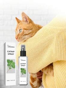 Cat Mint Spray Helps Relieve The Anxiety Of Cats, Enhance Their Vitality And Health. Cat Mint Spray, Long-Lasting Fragrance, Chewable Rope, Anti-Climbing Function, Can Boost The Vitality Of Pets. Interesting Mint Spray, Cat Mint Spray, Transparent Spray, Targeted At The Behavior Of Cats And Kittens. Cat Mint Spray, Long-Lasting Fragrance, Anti-Scratching Rope - Multicolor - View 3