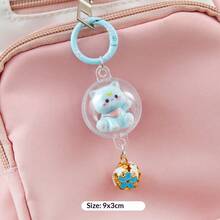 可爱3D铃铛猫钥匙扣，时尚包包挂饰，少女创意小礼物，完美礼物，生日礼物，情人节礼物 - 彩色 - 查看 12
